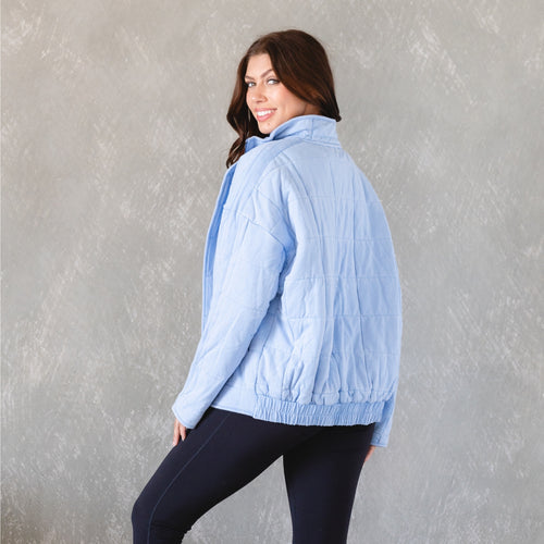 Sky Blue Dixie Quilted Jacket