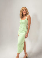 Peyton Front Tie Mint Maxi