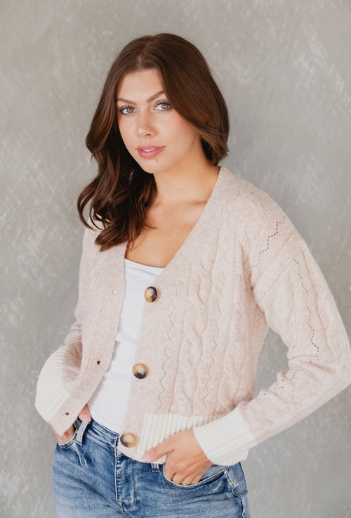 Baylie V-Neck Button Down Cardigan