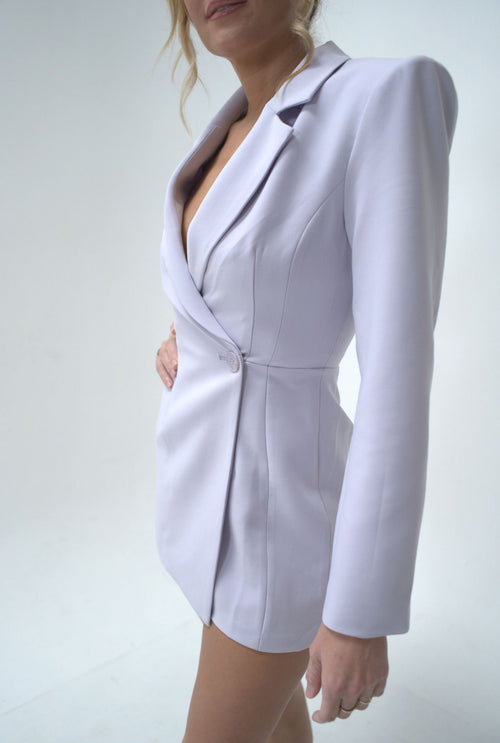 ASTR the Label Charolette Lavender Romper Blazer