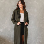 Emory Dark Green Trench Coat