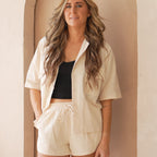 Baia Cream Shorts